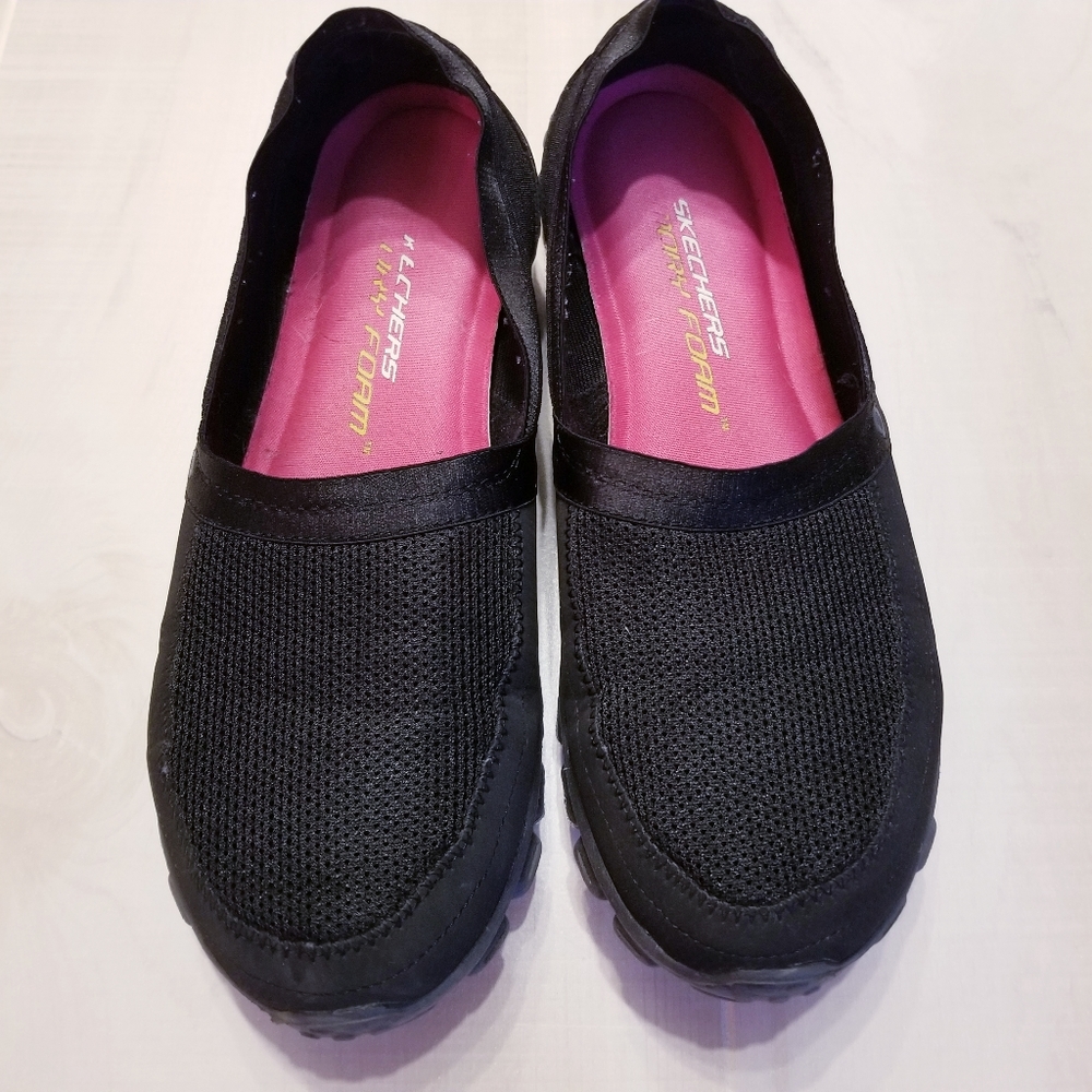 Skechers Memory Foam Light Weight Black Shoes 8.5